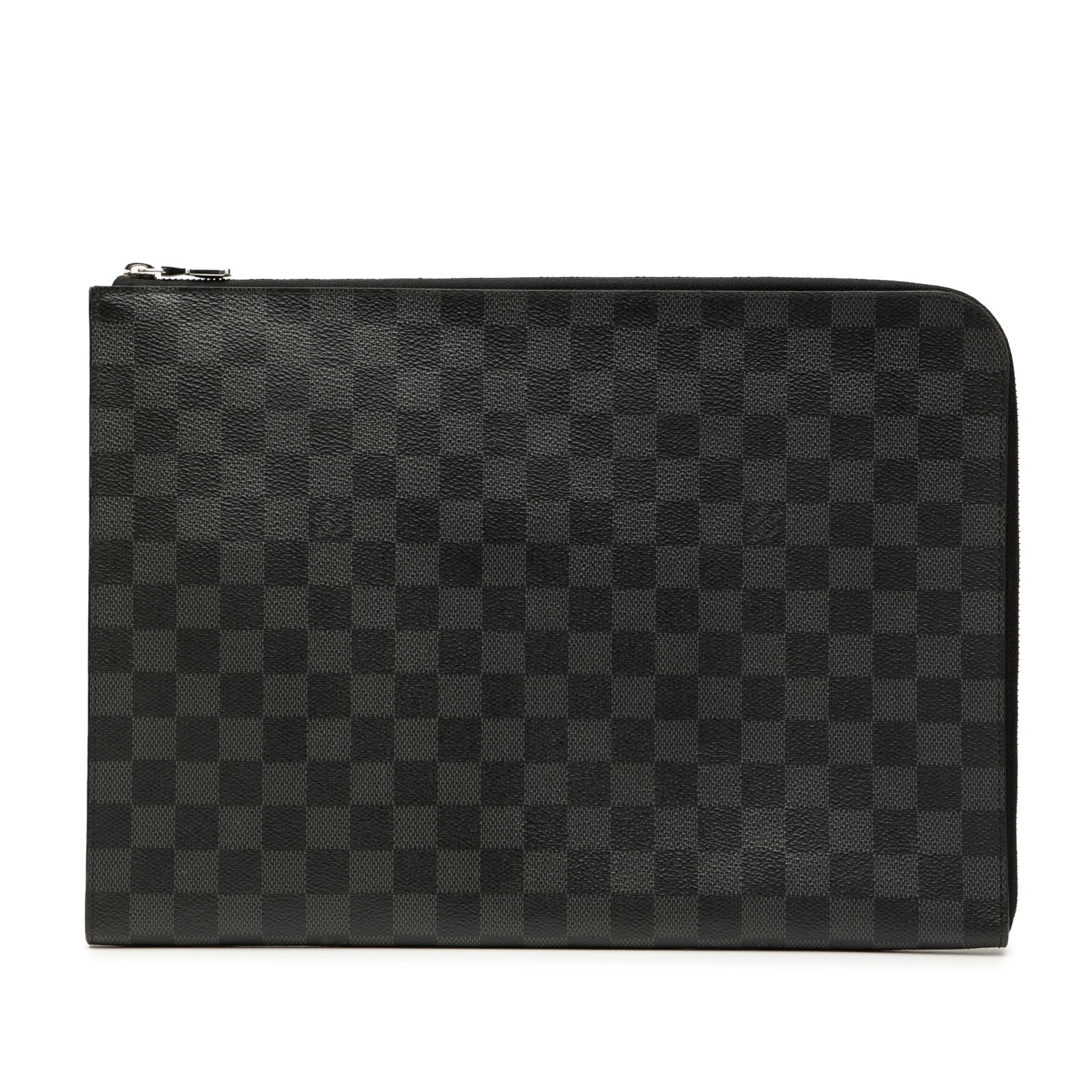 Louis Vuitton Damier Graphite Pochette Jour GM Black Fabric Bag: Louis Vuitton Damier Graphite Pochette Jour GM Black Fabric Bag This Louis Vuitton Damier Graphite Pochette Jour GM is a stylish and versatile bag crafted from durable damier graphite canvas. It featu