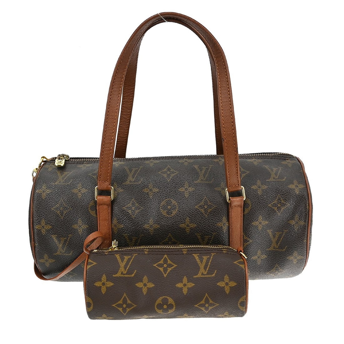 Louis Vuitton Papillon 30 Monogram Canvas Medium Handbag Brown M51365: Louis Vuitton Papillon 30 Monogram Canvas Medium Handbag Brown M51365 The Louis Vuitton Papillon 30 handbag features the iconic Monogram canvas with brown leather double handles and a zip closure. Thi