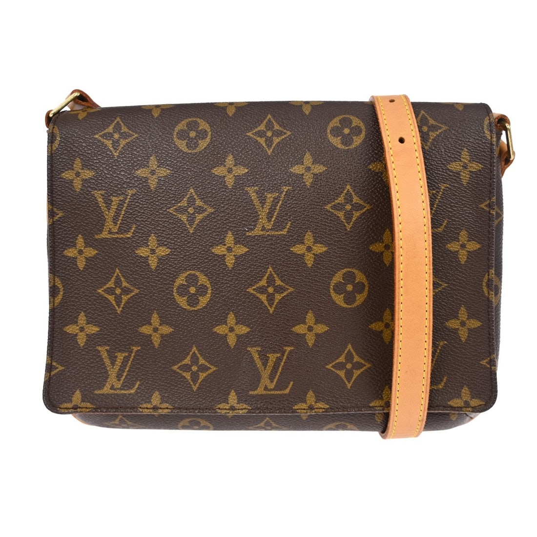 Louis Vuitton Musette Tango Monogram Canvas Shoulder Bag M51388 Long Strap: Louis Vuitton Musette Tango Monogram Canvas Shoulder Bag M51388 Long Strap The Louis Vuitton Musette Tango Long Shoulder Bag features the signature Monogram canvas leather exterior with a classic brow