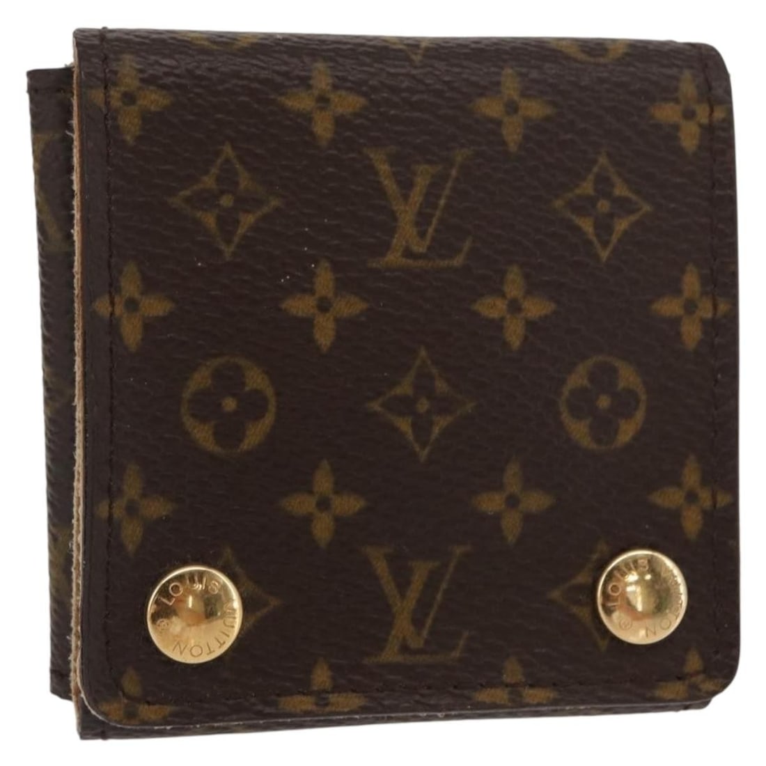 LOUIS VUITTON Monogram Jewelry Box Auth SN1004 France: LOUIS VUITTON Monogram Jewelry Box Auth SN1004 France This authentic LOUIS VUITTON Monogram Jewelry Case is a stylish and functional jewelry box, perfect for keeping your precious items organized. Cra
