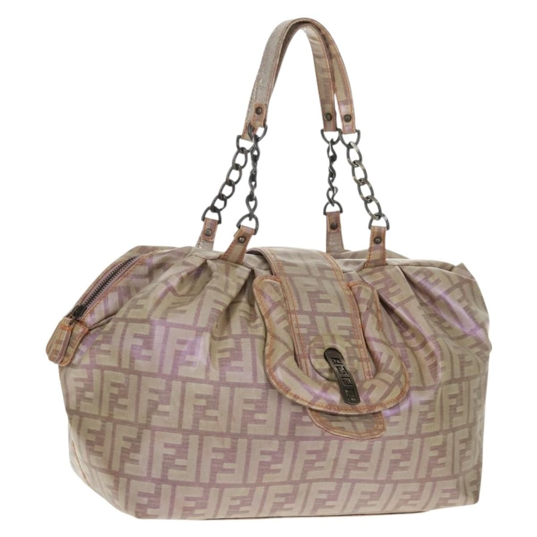 Beige Zucca Canvas Tote by Fendi with Dust Bag: Beige Zucca Canvas Tote by Fendi with Dust Bag This authentic FENDI Zucca Canvas Tote Bag features the iconic beige Zucca canvas exterior. The bag includes a spacious interior and a comfortable handle