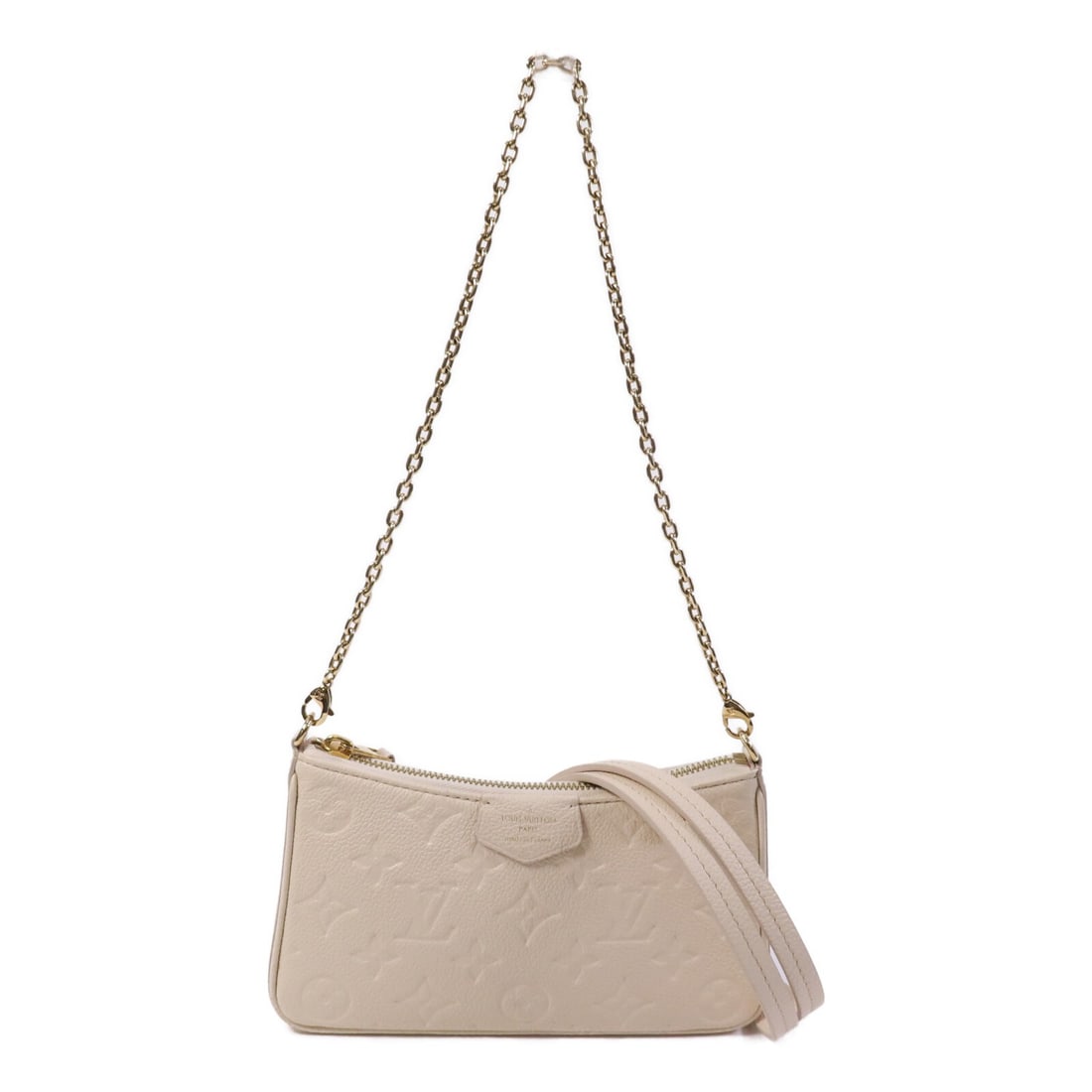 Louis Vuitton Easy Pouch On Monogram Empreinte Beige Calfskin GHW Shoulder Bag (1 of 14)