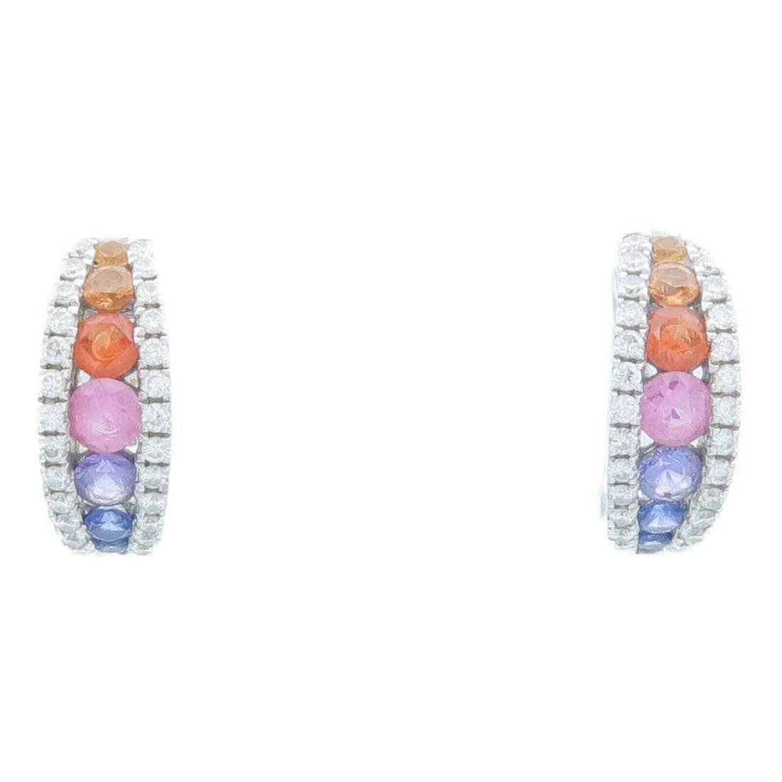 JEWELRY Pierced Earrings 18K White Gold Color Stone: JEWELRY Pierced Earrings 18K White Gold Color Stone These pierced earrings feature a sleek and elegant design crafted from 18K white gold. With a refined silver color, they are designed for women and 