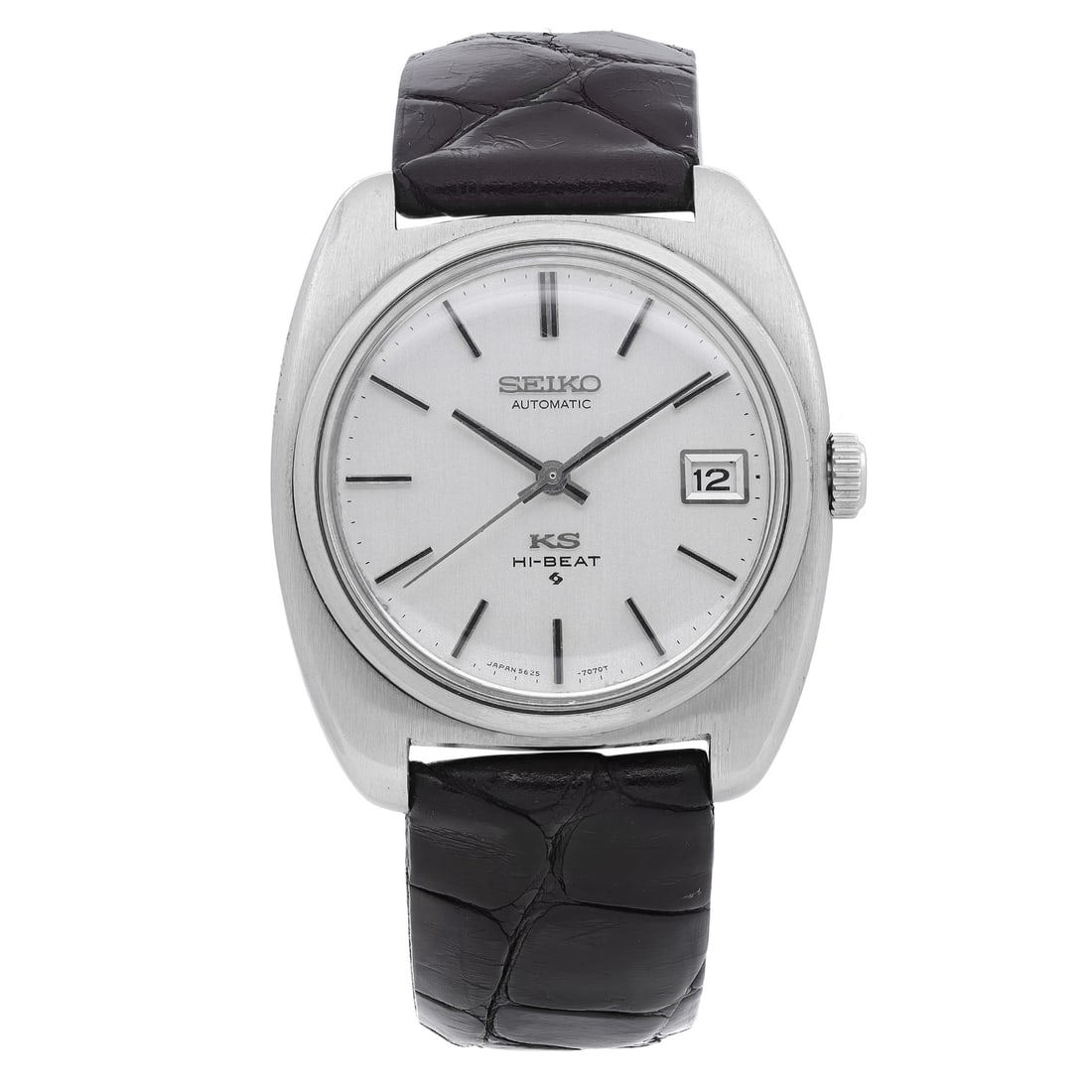 Seiko King Date Vintage Automatic 36mm Silver Dial Mens Watch 5625-7070: Seiko King Date Vintage Automatic 36mm Silver Dial Mens Watch 5625-7070 This vintage Seiko King Date wristwatch combines classic style with functionality. It features a mechanical (automatic) movement