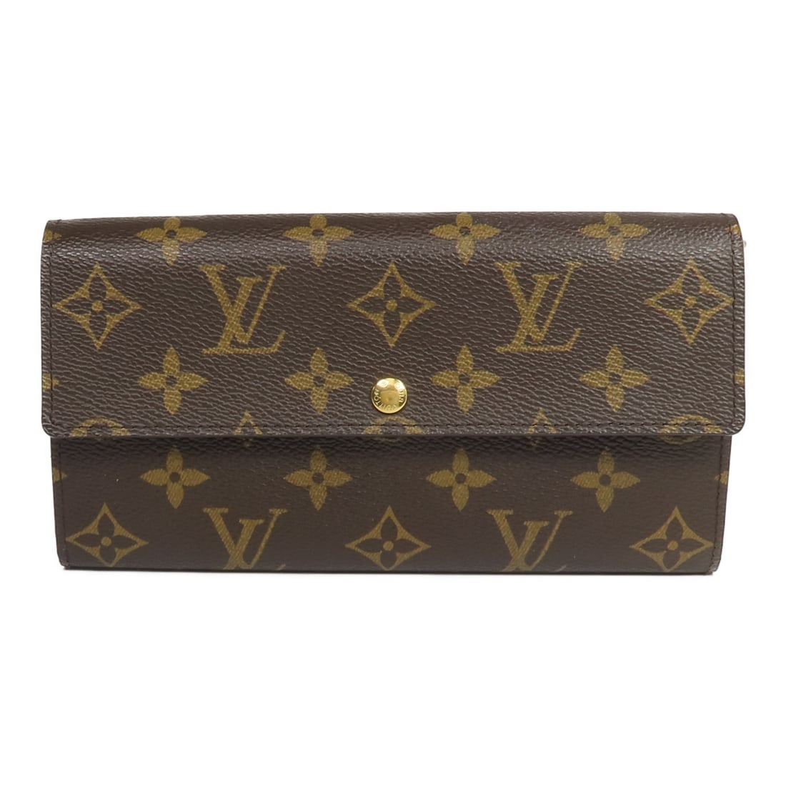 Louis Vuitton Sarah Monogram Brown Bifold Wallet GHW: Louis Vuitton Sarah Monogram Brown Bifold Wallet GHW This Louis Vuitton Portefeuille Sarah wallet features the iconic monogram pattern on brown PVC coated canvas. Designed as a bifold purse, it offers