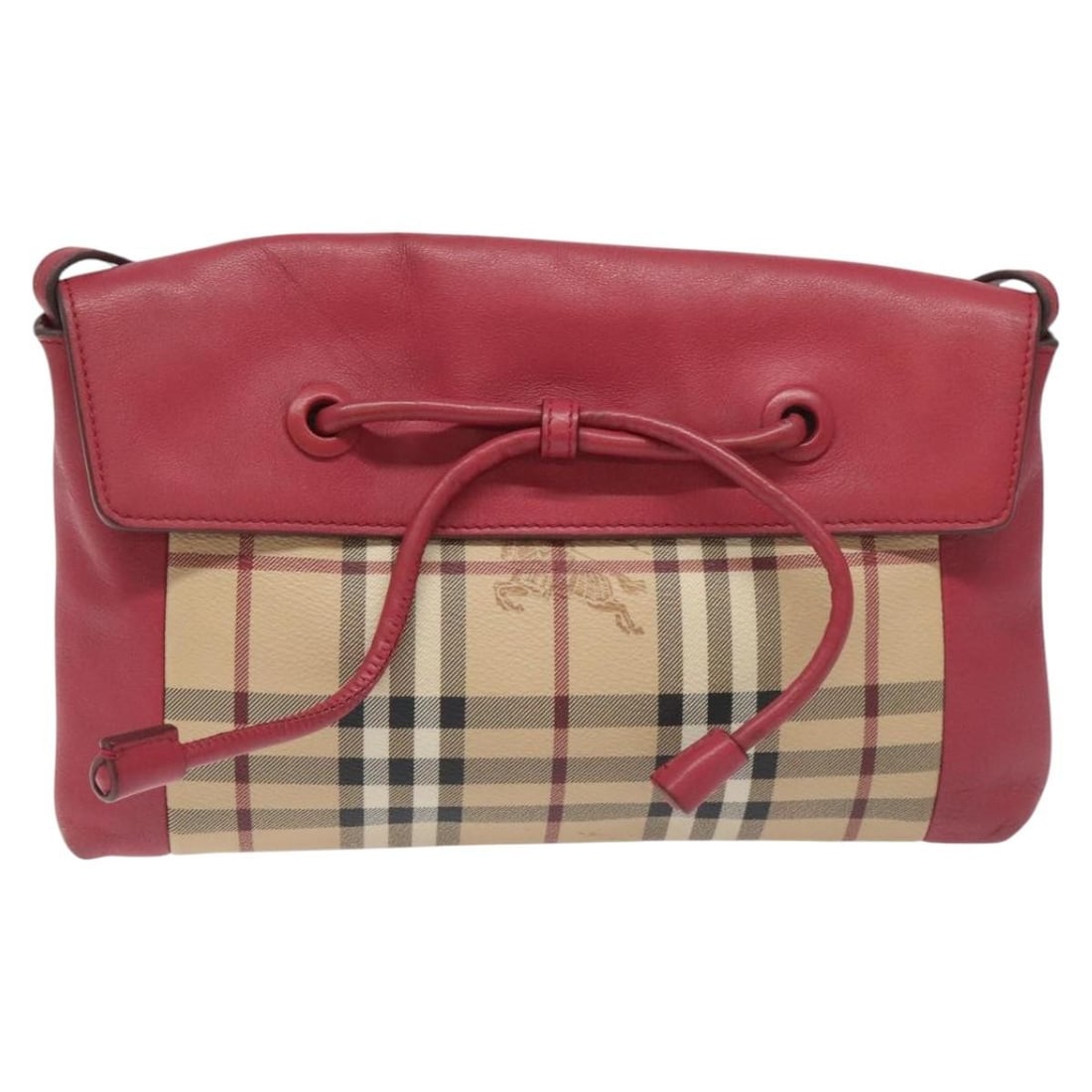Burberry Nova Check Beige PVC Shoulder Bag with Leather Trim (1 of 18)