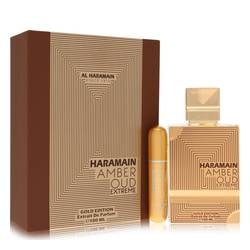 Al Haramain Amber Oud Gold Edition Extreme Gift Set By Al Haramain: Al Haramain Amber Oud Gold Edition Extreme Gift Set By Al Haramain Al Haramain Amber Oud Gold Edition Extreme Perfume by Al Haramain Size: 3.4 Pure Perfume Spray + 0.34 oz Refillable Spray PLEASE NOTE