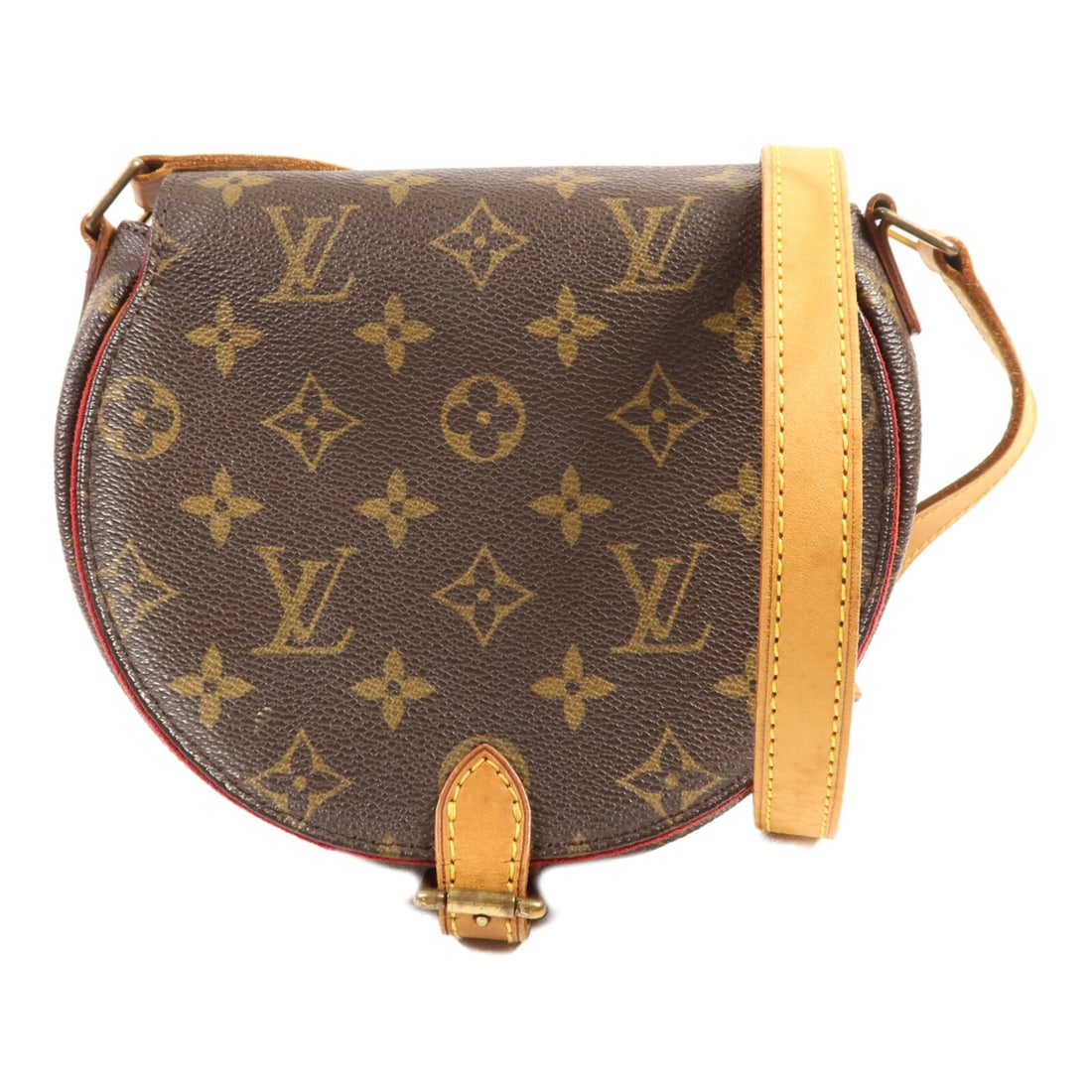 Louis Vuitton Tambourin Shoulder Bag M51179 Monogram Brown GHW: Louis Vuitton Tambourin Shoulder Bag M51179 Monogram Brown GHW This Louis Vuitton Tambourin Shoulder Bag is a stylish accessory crafted from durable PVC coated canvas in a classic brown color. Its com