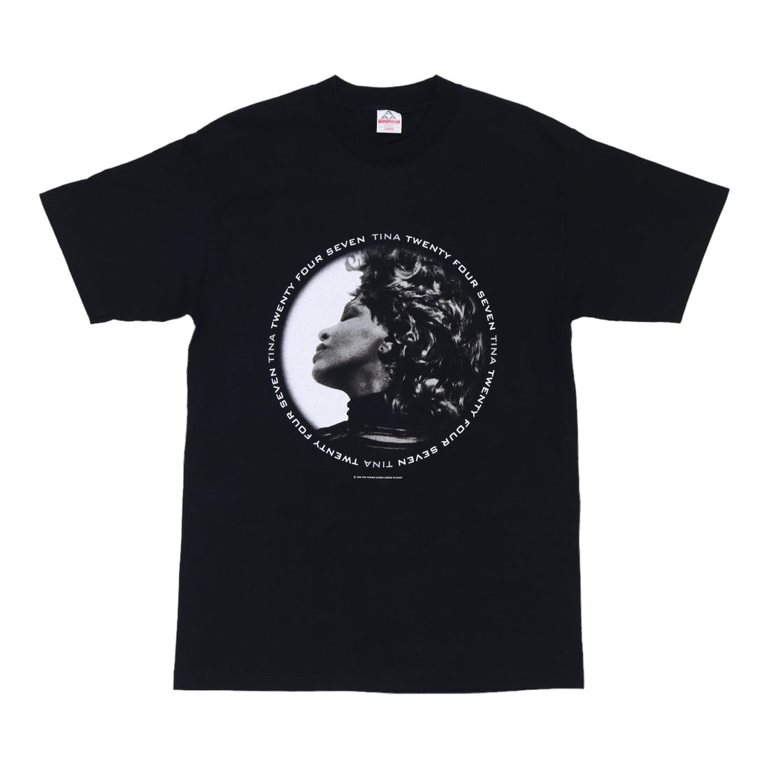 Vintage 1999 Tina Turner 24 7 Tour Black Cotton Concert Shirt (1 of 6)