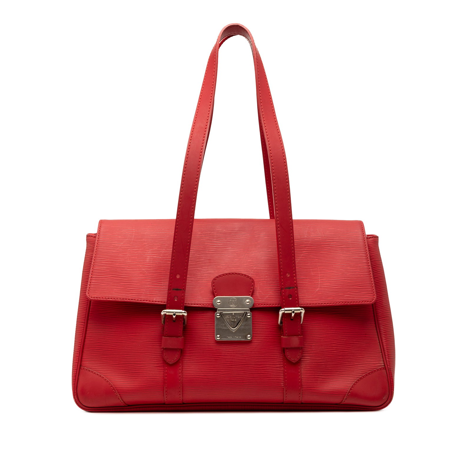 Red Epi Leather Segur MM Shoulder Bag by Louis Vuitton (1 of 9)