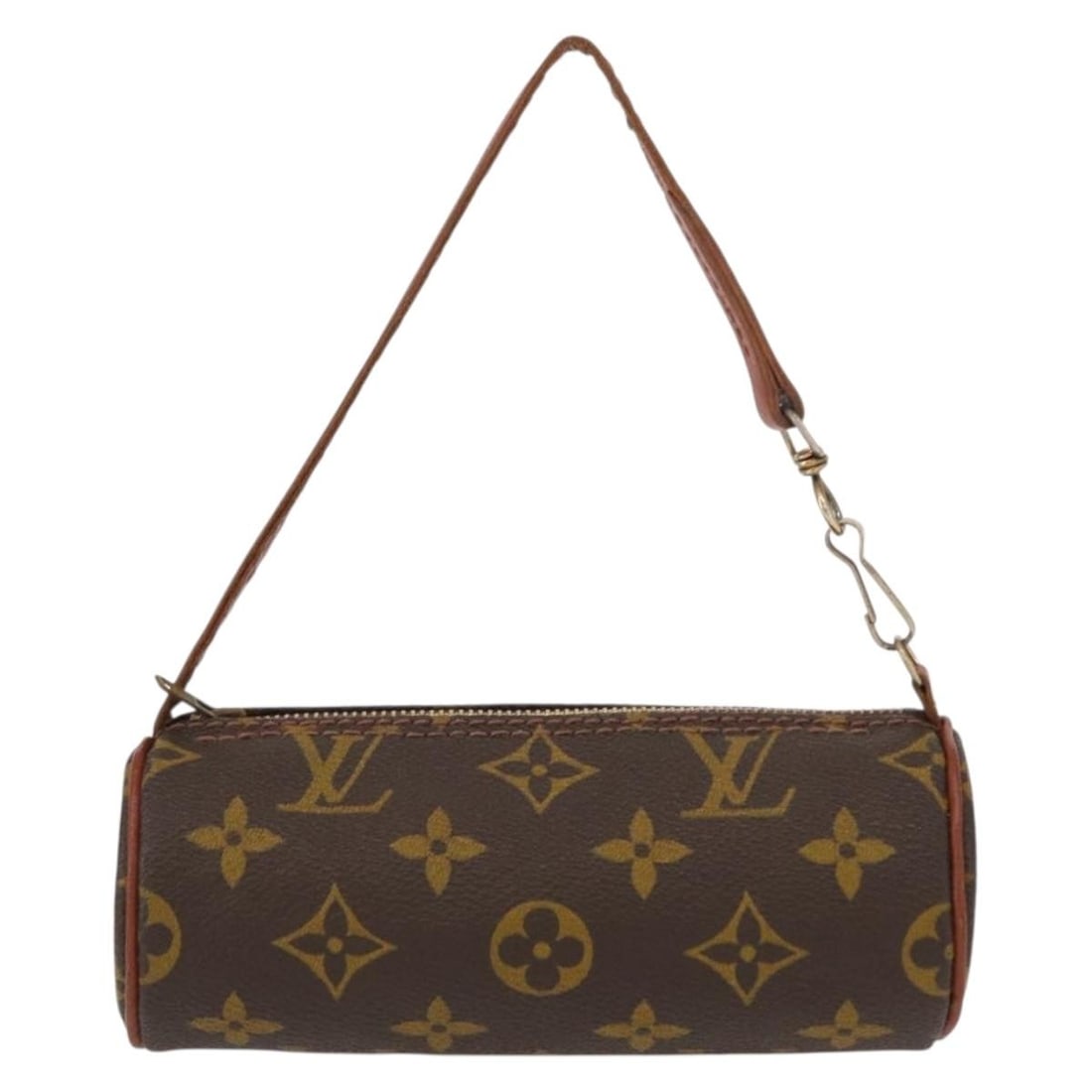 Papillon Pochette Small Brown Canvas Bag by Louis Vuitton: Papillon Pochette Small Brown Canvas Bag by Louis Vuitton This Louis Vuitton Papillon Pochette features the iconic Monogram canvas in brown and is designed for women. The pouch has metal fittings and 