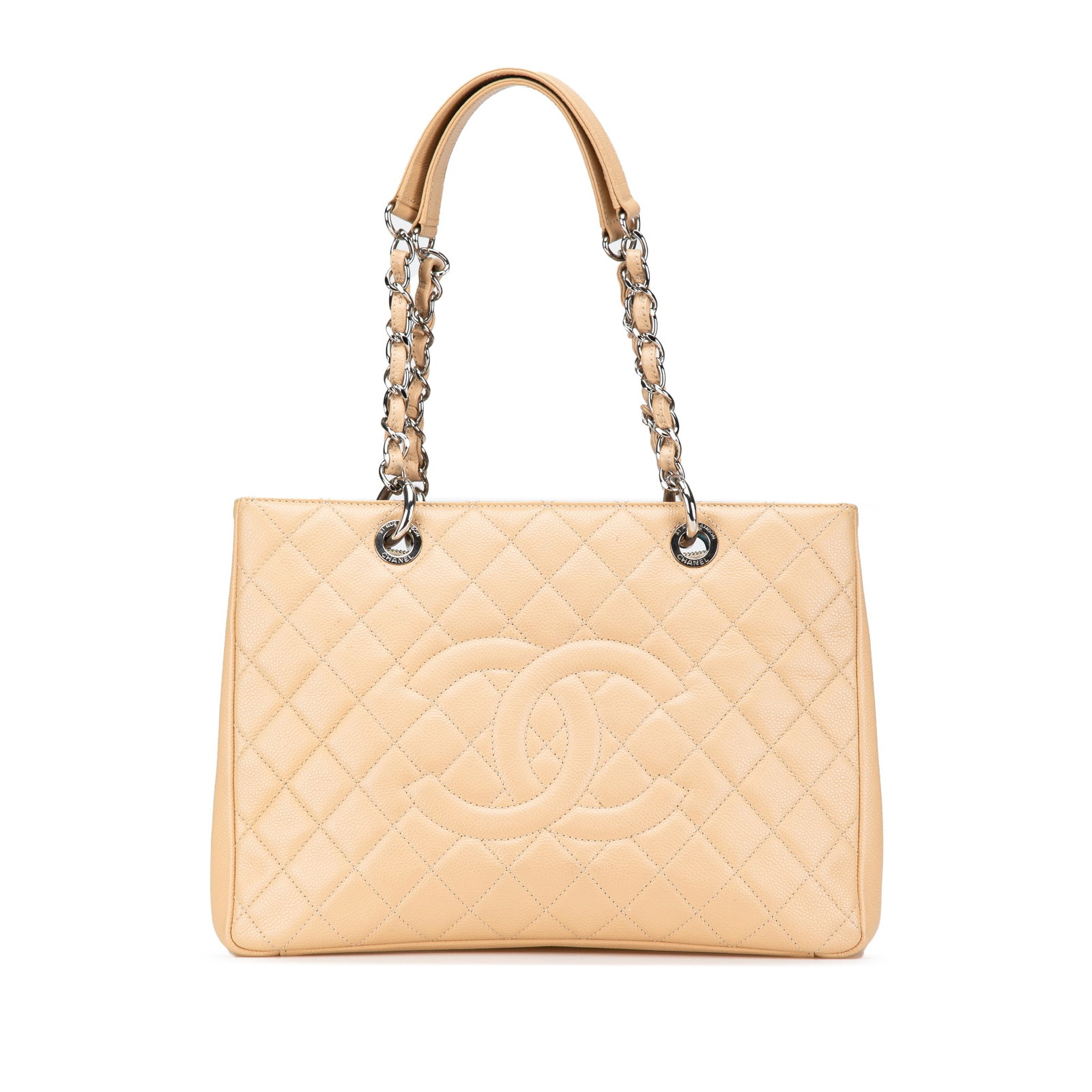 Chanel Caviar Grand Shopping Tote Brown Leather Bag: Chanel Caviar Grand Shopping Tote Brown Leather Bag The Chanel Caviar Grand Shopping Tote is a luxurious bag crafted from quilted caviar leather, reflecting the brand's commitment to quality and style