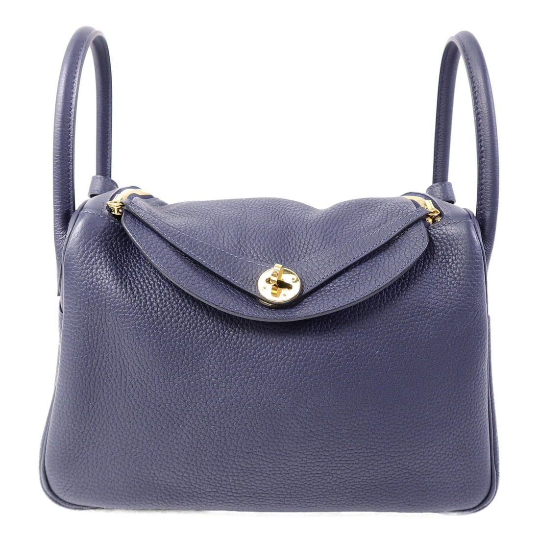 Hermes Lindy 30 Blue Nuit Togo Leather Shoulder Bag GHW: Hermes Lindy 30 Blue Nuit Togo Leather Shoulder Bag GHW This Hermes Lindy 30 shoulder bag is crafted from premium Togo calfskin leather in a sophisticated Blue Nuit shade. Designed for women, it featu