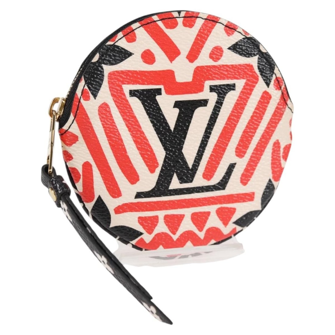 LOUIS VUITTON Monogram Crafty Round Coin Purse Red M69505 Authentic: LOUIS VUITTON Monogram Crafty Round Coin Purse Red M69505 Authentic This exquisite Louis Vuitton Monogram Crafty Round Coin Purse in vibrant red is a stylish accessory for any occasion. Crafted from h
