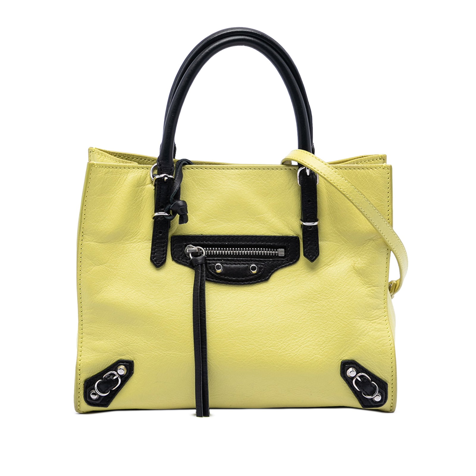 Mini Papier A4 Zip Around Tote in Two Tone Leather by Balenciaga (1 of 8)