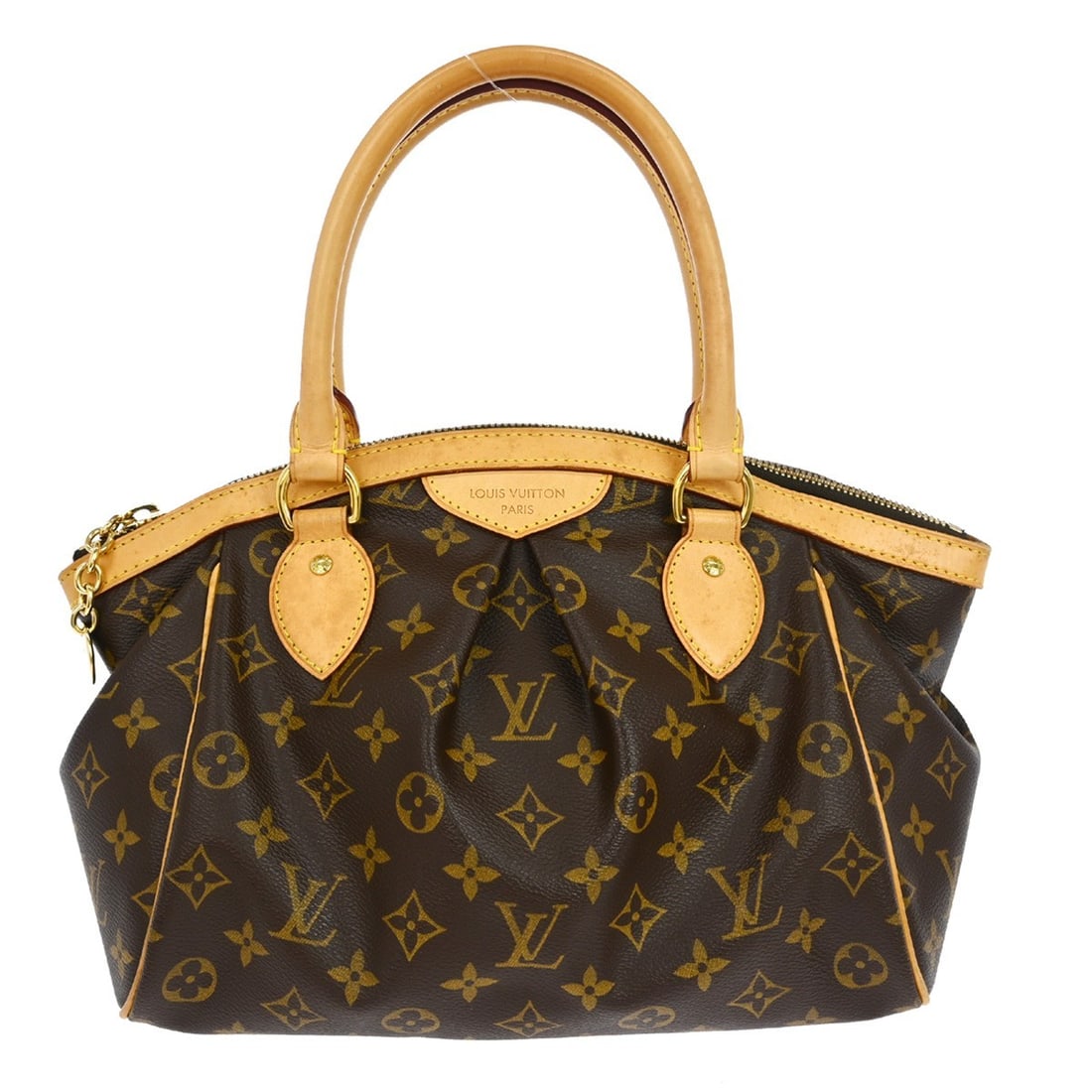 Louis Vuitton Tivoli PM Monogram Canvas Medium Tote Bag M40143: Louis Vuitton Tivoli PM Monogram Canvas Medium Tote Bag M40143 This Louis Vuitton Monogram Tivoli PM handbag features the iconic Monogram canvas leather exterior with logo accents and a zip closure. D
