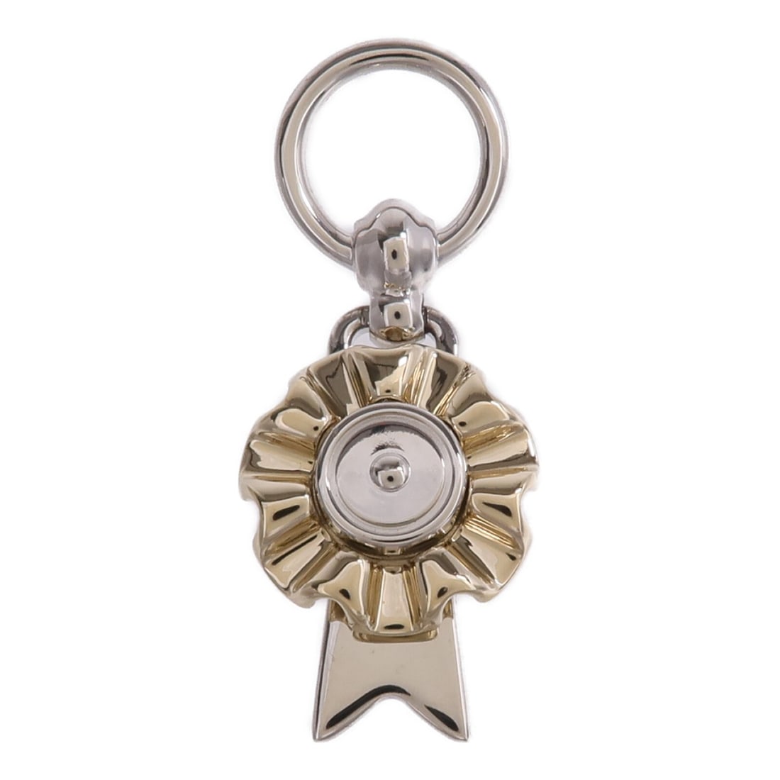 Hermes Twilly silver tone scarf ring: Hermes Twilly silver tone scarf ring This Hermes Twilly scarf ring features a sleek silver and gold metal design, combining elegance and versatility. Crafted in France, it is designed specifically for