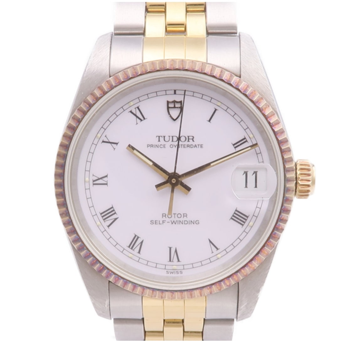 TUDOR Prince Oysterdate Automatic White Dial Steel Watch (1 of 16)