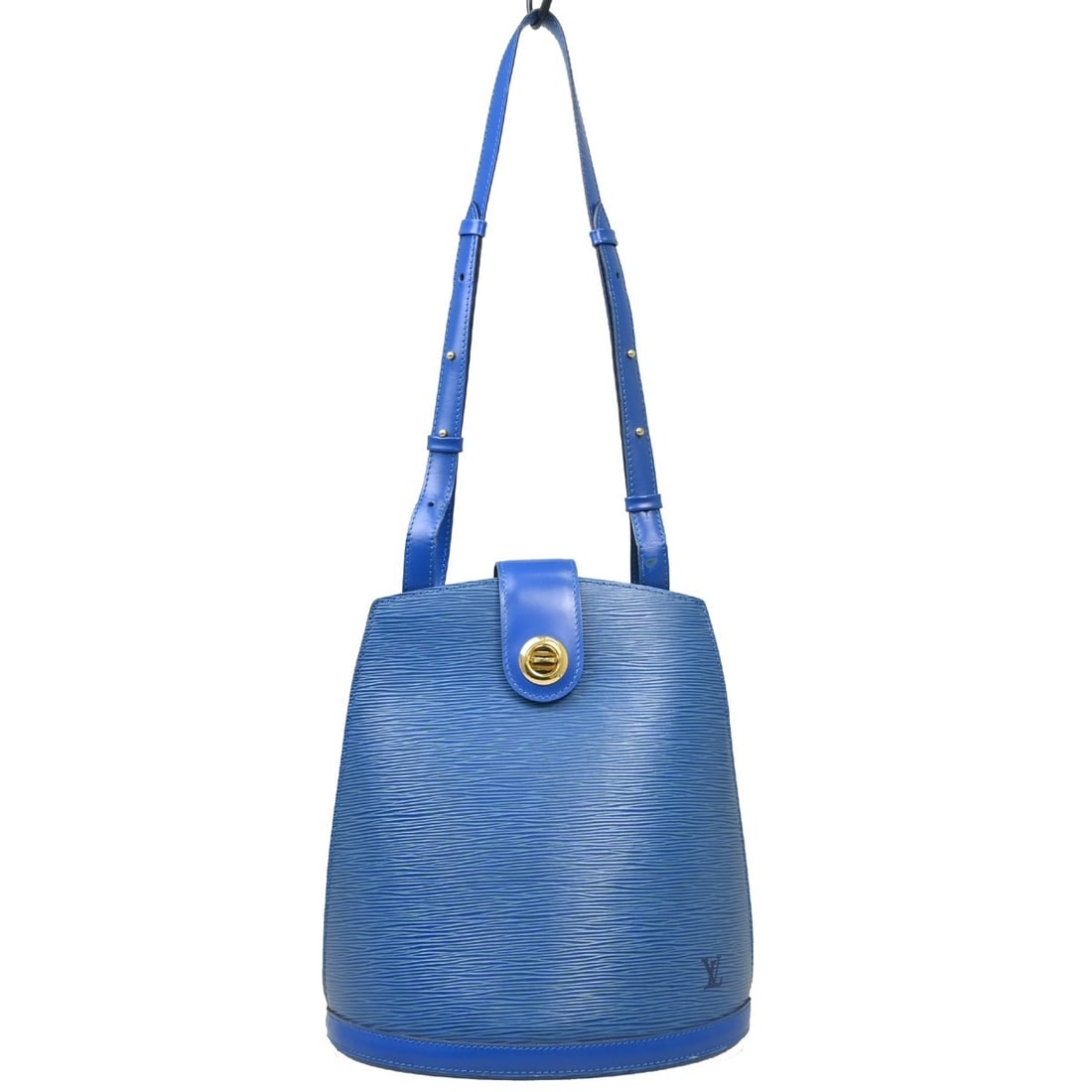 Louis Vuitton Cluny Blue Epi Leather Shoulder Bag (1 of 17)