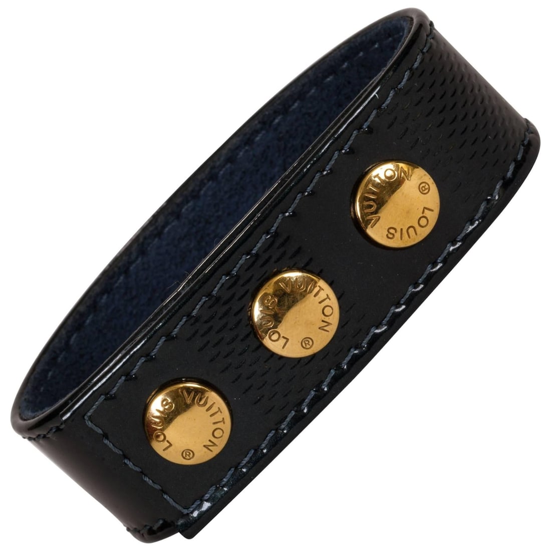 Louis Vuitton Verona Limited Edition Navy Blue Vernis Bracelet: Louis Vuitton Verona Limited Edition Navy Blue Vernis Bracelet This stunning Louis Vuitton Verona Limited Edition Bracelet features a beautiful navy blue vernis finish. Crafted in France during the 20
