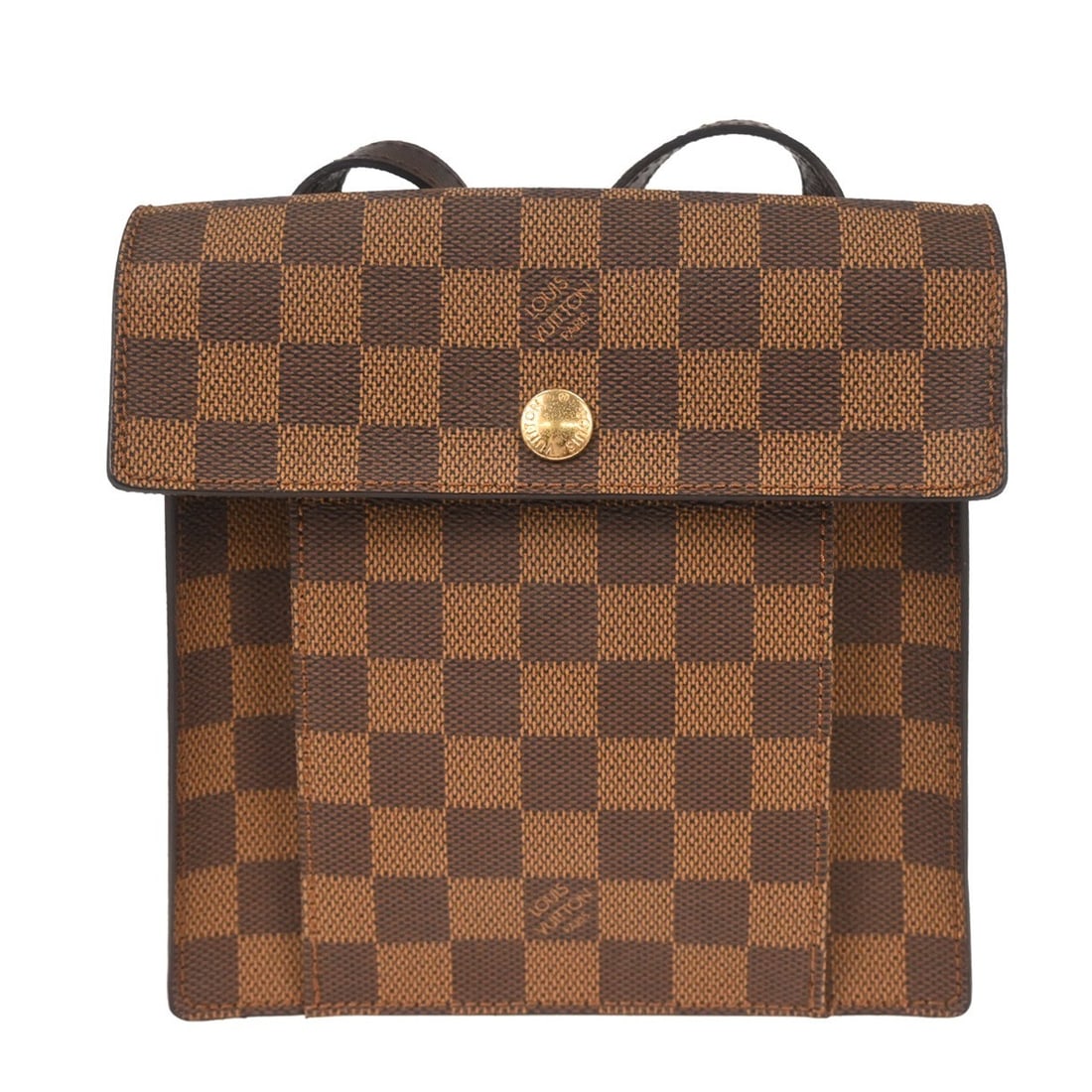 Louis Vuitton Damier Pimlico Brown Canvas Small Crossbody Shoulder Bag: Louis Vuitton Damier Pimlico Brown Canvas Small Crossbody Shoulder Bag This Louis Vuitton Pimlico shoulder bag features the iconic Damier canvas leather exterior in brown, complemented by a check patt