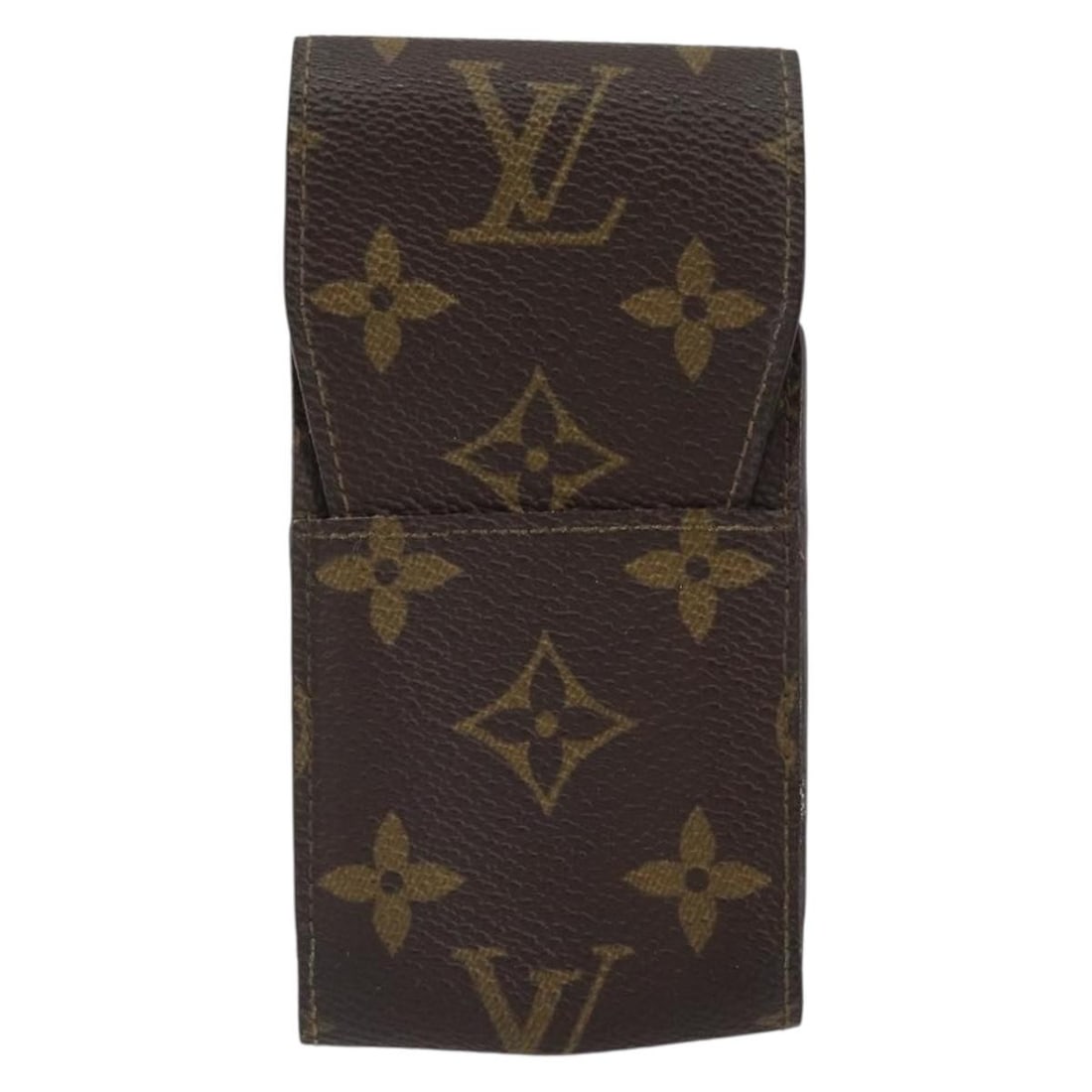 Monogram Canvas Louis Vuitton Etui Cigarette Holder Brown Unisex: Monogram Canvas Louis Vuitton Etui Cigarette Holder Brown Unisex This Louis Vuitton Etui Cigarette Case features the signature Monogram canvas in brown and is designed for unisex use. The case shows s