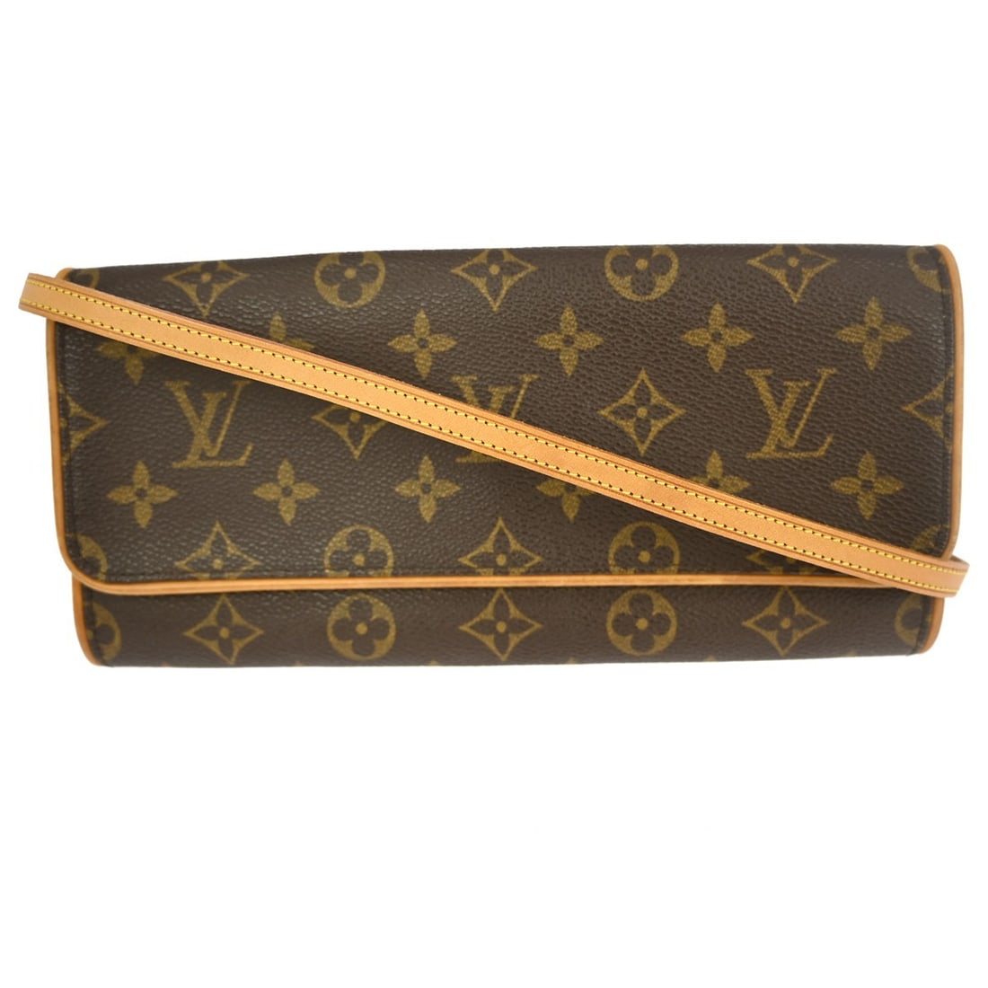 Monogram Canvas Twin Model Shoulder Bag by Louis Vuitton: Monogram Canvas Twin Model Shoulder Bag by Louis Vuitton This Louis Vuitton Twin Handbag features the iconic Monogram canvas, designed for women in a classic brown color. Made in France, the handbag s