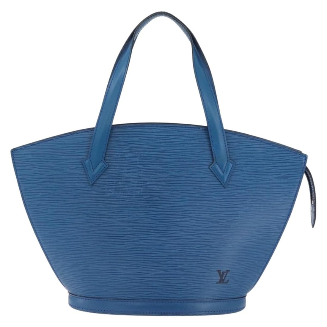 Blue Epi Leather Saint Jacques Handbag by Louis Vuitton: Blue Epi Leather Saint Jacques Handbag by Louis Vuitton The Louis Vuitton Saint Jacques handbag in blue Epi leather is designed for women and features a spacious silhouette. This piece is crafted in F
