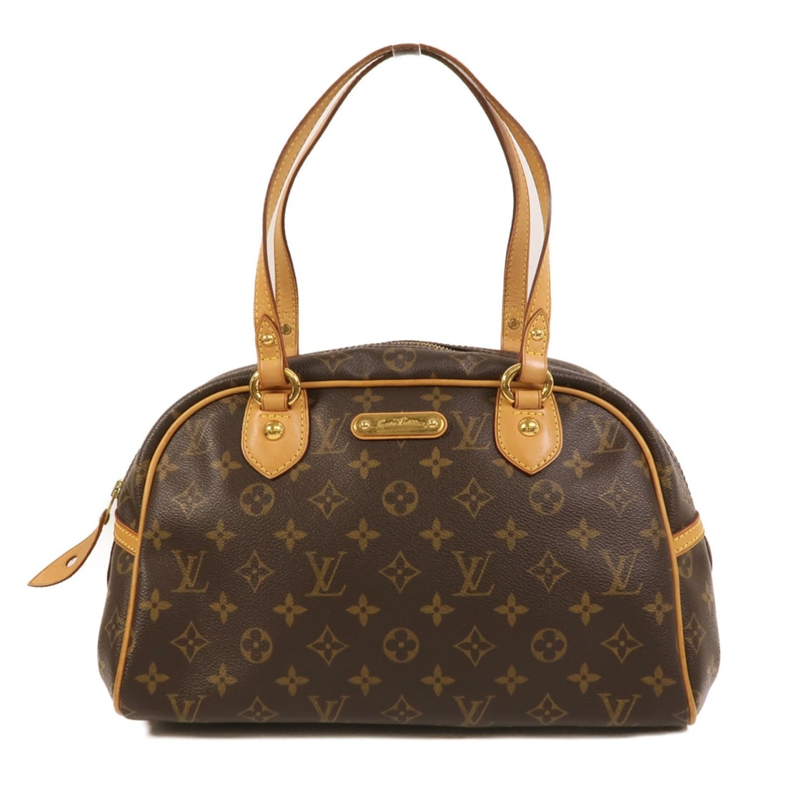 Louis Vuitton Montorgueil PM Monogram Brown Shoulder Bag GHW: Louis Vuitton Montorgueil PM Monogram Brown Shoulder Bag GHW This Louis Vuitton Montorgueil PM shoulder bag features the iconic monogram brown PVC coated canvas, offering a classic and durable design.