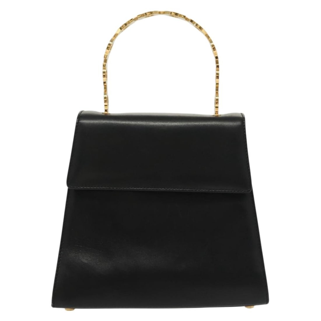 Vintage Ferragamo Gancini Leather Convertible Top Handle Handbag Black: Vintage Ferragamo Gancini Leather Convertible Top Handle Handbag Black This Salvatore Ferragamo Vintage Gancini Convertible Top Handle Bag is crafted from black leather and features a classic top hand