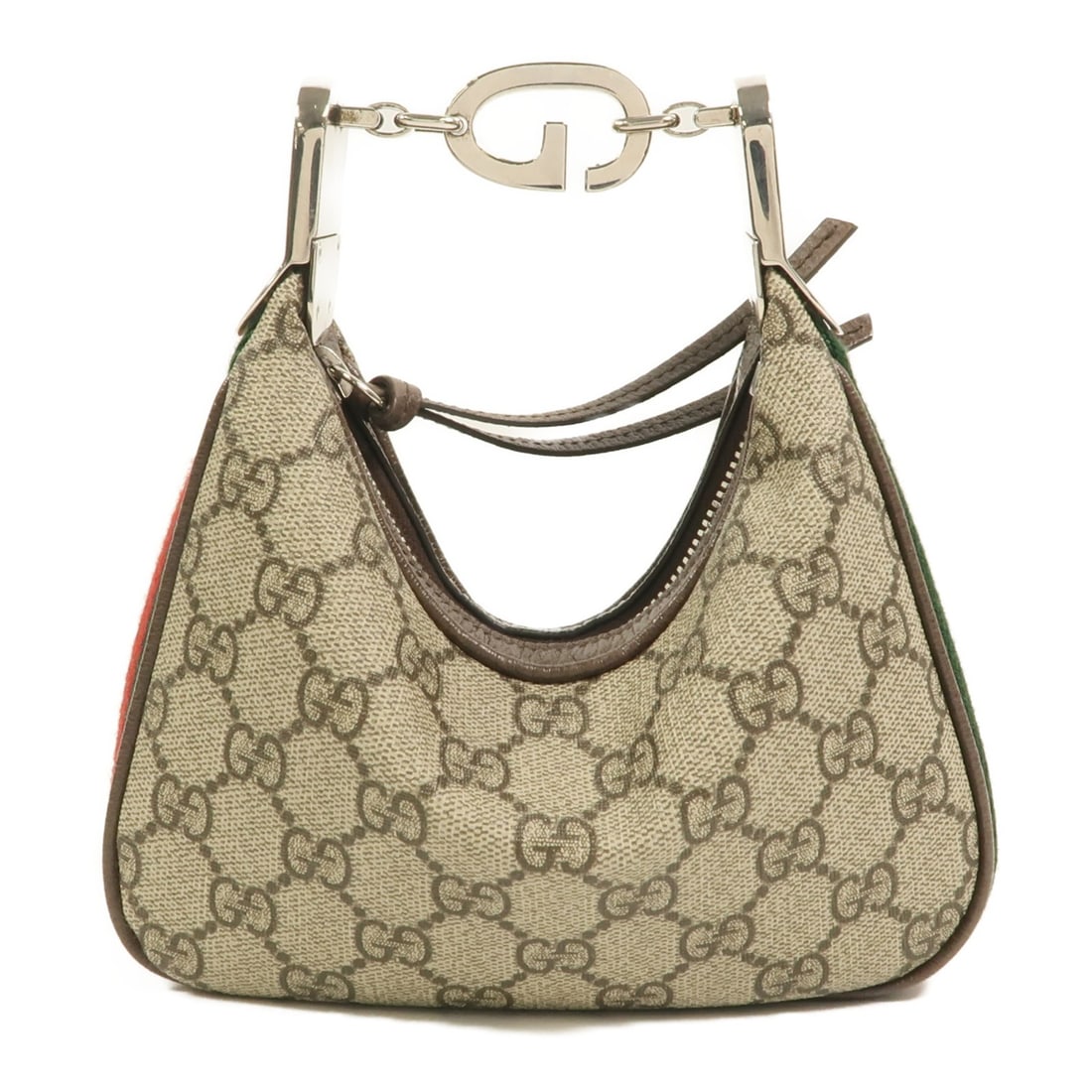 Gucci GG Coated Canvas Mini Tote Bag Brown SHW: Gucci GG Coated Canvas Mini Tote Bag Brown SHW This Gucci Attache Mini Tote Bag features the iconic GG coated canvas in a classic brown shade. Designed for women, it offers a compact yet functional si