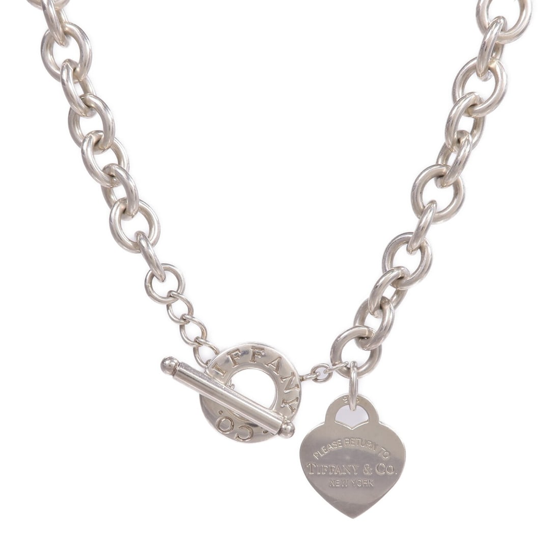Tiffany Co Heart Tag Sterling Silver Necklace (1 of 10)