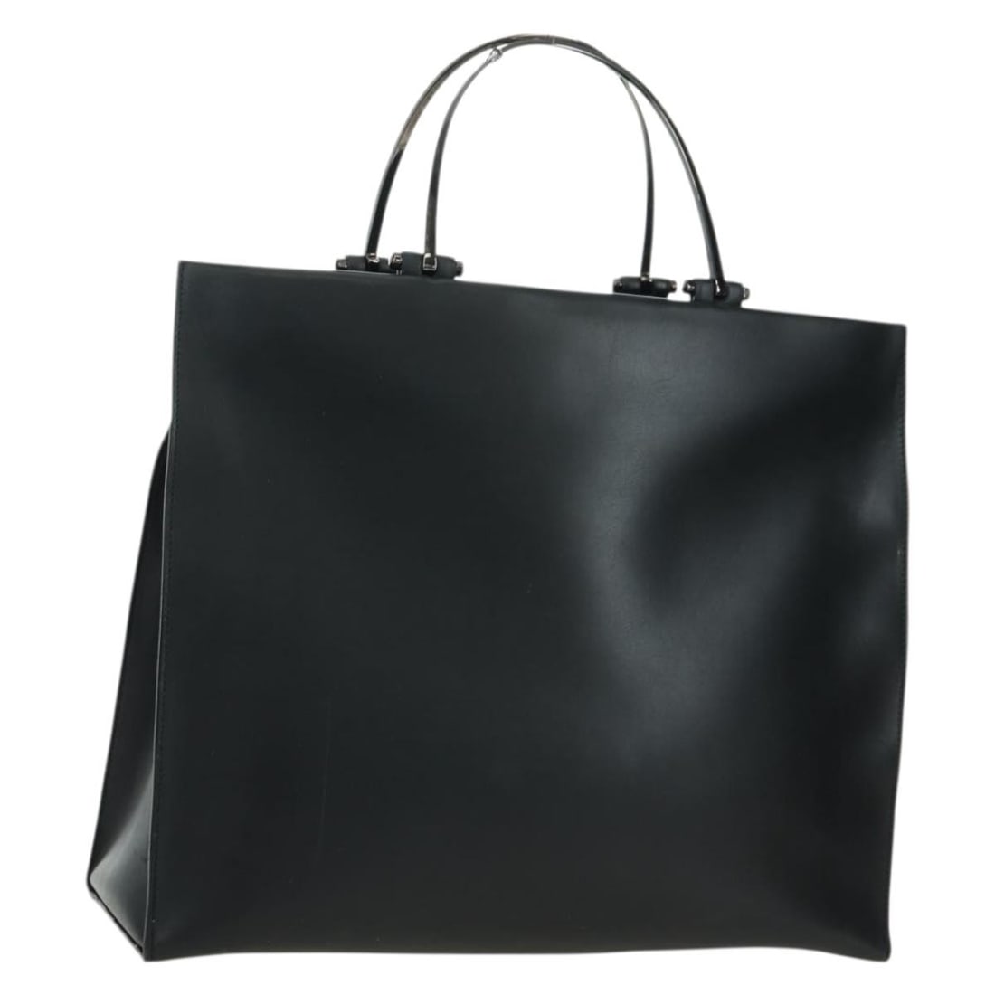 GUCCI Black Silver Leather Handbag 002 1028 Italy: GUCCI Black Silver Leather Handbag 002 1028 Italy This Gucci handbag features a black and silver leather exterior with a structured silhouette. Designed for women, it offers a spacious interior and a 