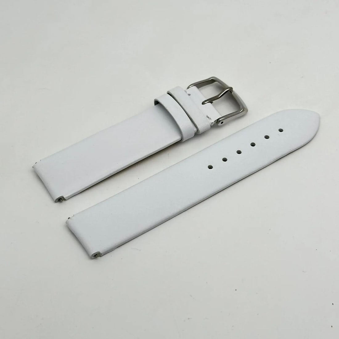 Philip Stein 20mm White Leather Unisex Wristwatch Band (1 of 3)