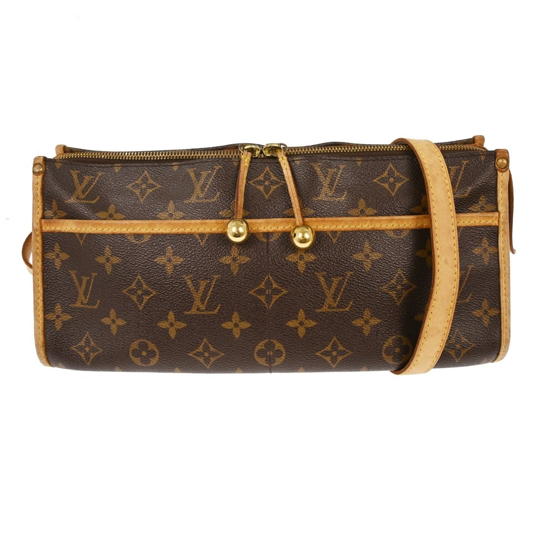 Louis Vuitton Popincourt Long Monogram Canvas Shoulder Bag M40008: Louis Vuitton Popincourt Long Monogram Canvas Shoulder Bag M40008 This Louis Vuitton Popincourt Long shoulder bag features the iconic monogram canvas leather exterior with a brown colorway and logo ac