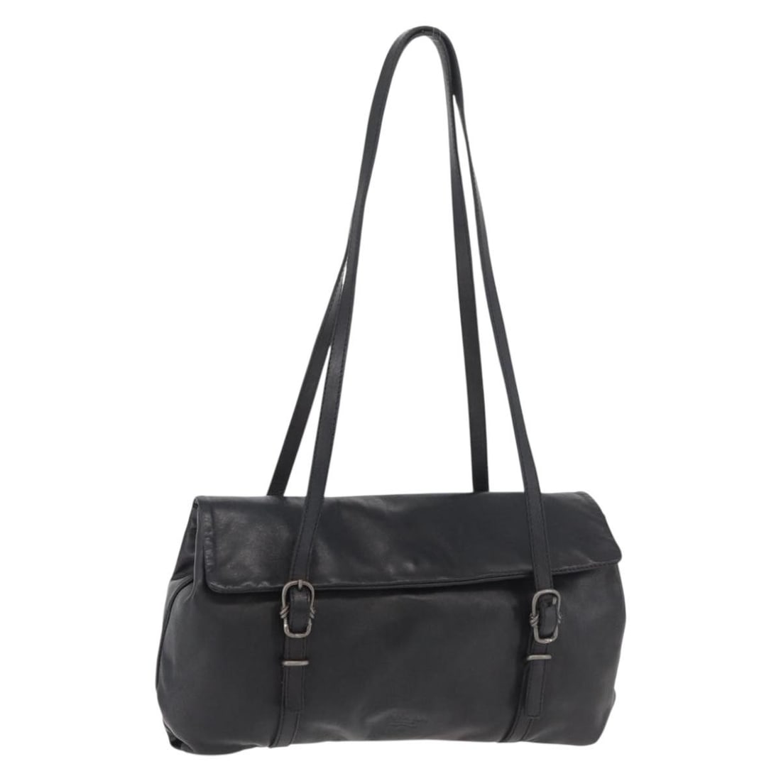 Prada black leather women s shoulder bag Italy: Prada black leather women s shoulder bag Italy This PRADA shoulder bag is crafted from black leather and features a sleek, minimalist design. Made in Italy, the bag is designed for women and offers a 