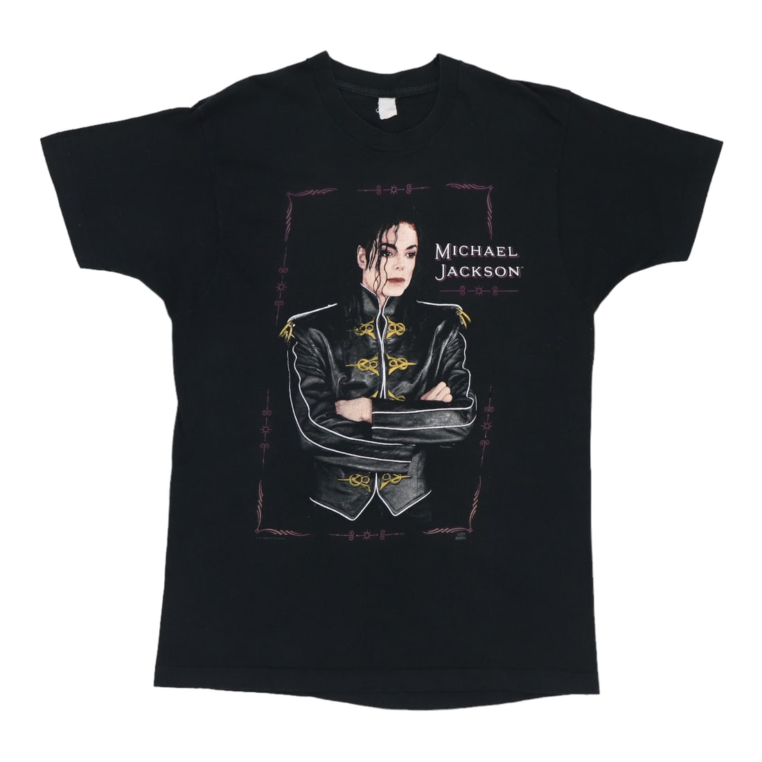 Vintage 1992 Michael Jackson Dangerous Tour Black Cotton Concert Shirt (1 of 8)