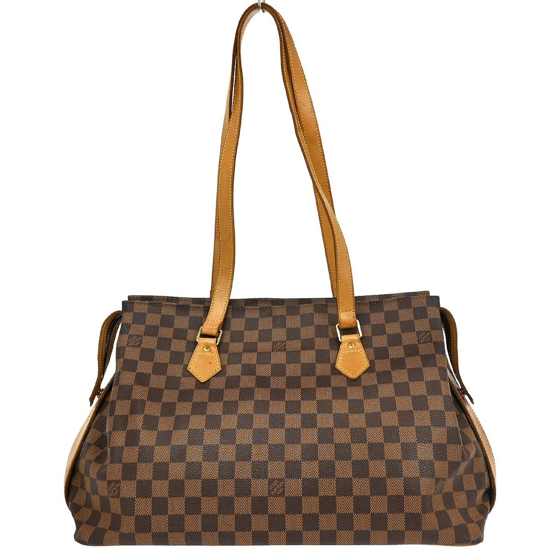Centenaire Damier Canvas Chelsea Shoulder Bag by Louis Vuitton: Centenaire Damier Canvas Chelsea Shoulder Bag by Louis Vuitton This is a Louis Vuitton Chelsea handbag in Centenaire Damier canvas, designed for women. The bag features a brown color scheme with leath