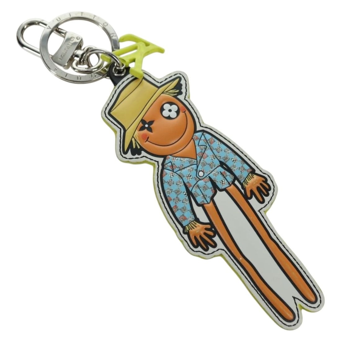 Louis Vuitton MP2922 Monogram Canvas Scarecrow Bag Charm Yellow Accent (1 of 12)