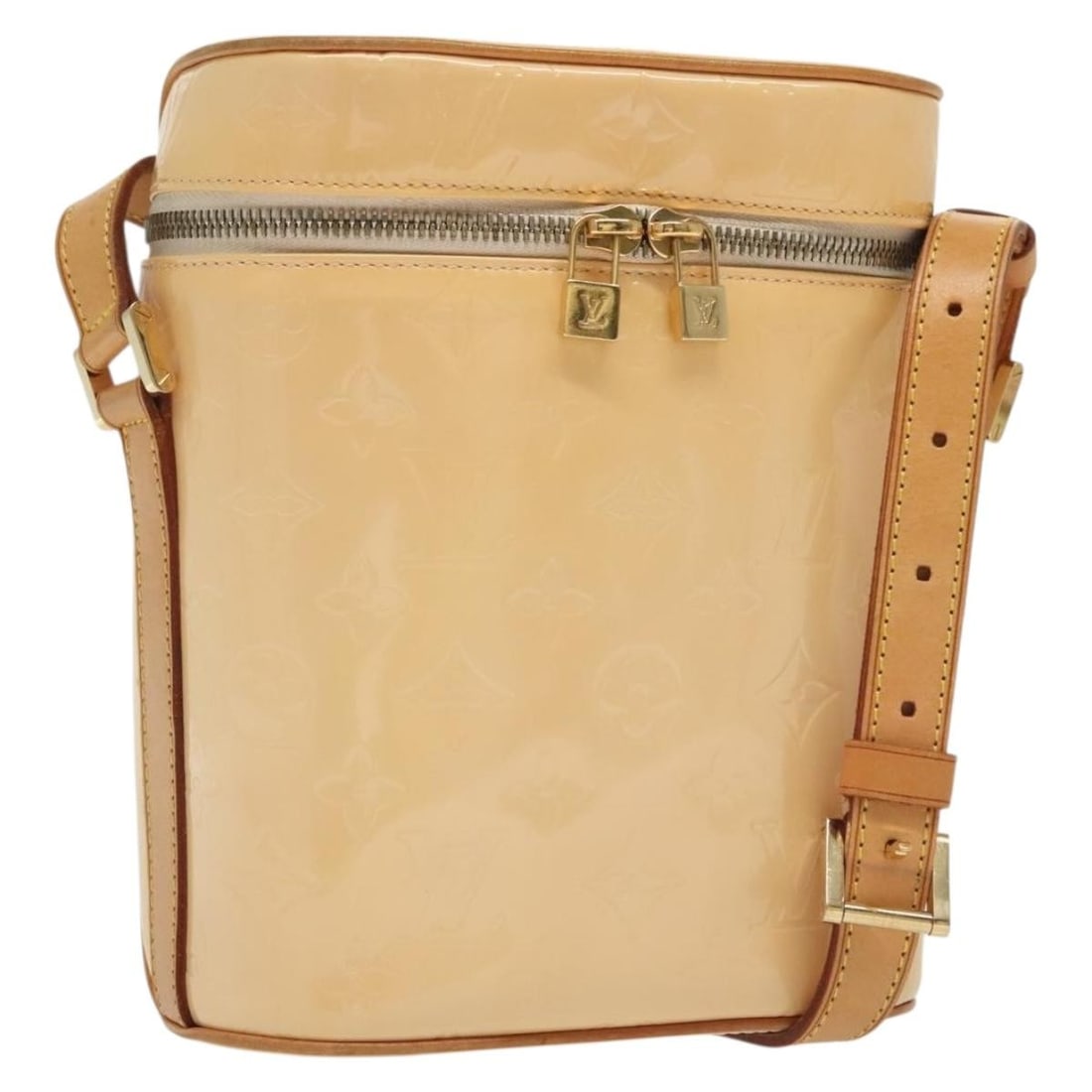 Louis Vuitton Pink Patent Leather Sullivan Shoulder Bag: Louis Vuitton Pink Patent Leather Sullivan Shoulder Bag The Louis Vuitton Sullivan Handbag in pink monogram Vernis patent leather is designed for women. It features a compact size suitable for everyda