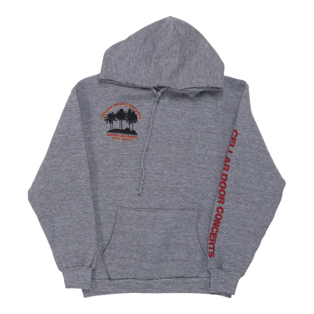 Vintage 1986 Tour Crew Hoodie Featuring David Lee Roth Graphics (1 of 6)