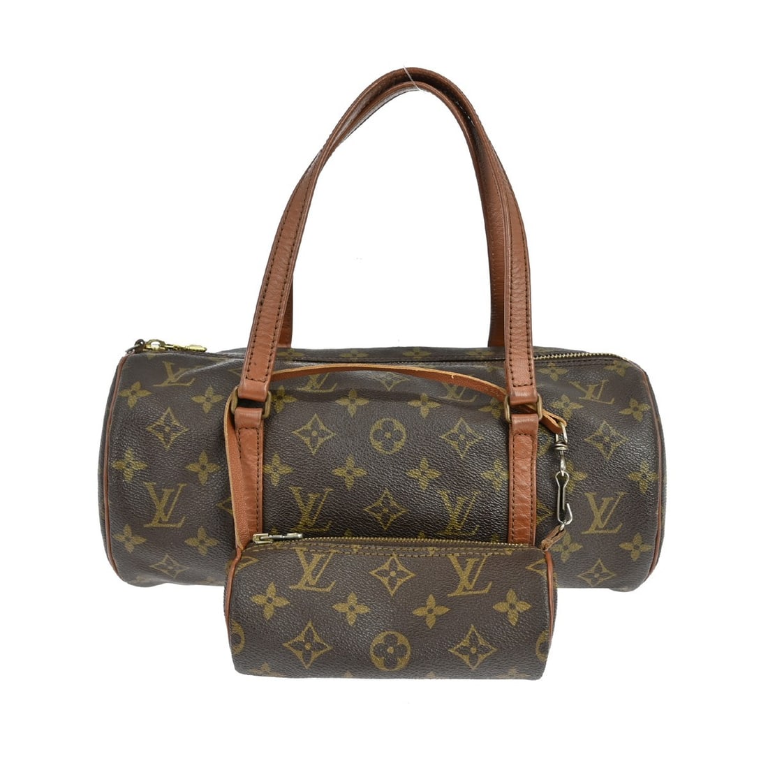 Louis Vuitton Papillon 30 Monogram Canvas Medium Brown Handbag: Louis Vuitton Papillon 30 Monogram Canvas Medium Brown Handbag The Louis Vuitton Papillon 30 is a vintage medium-sized handbag crafted from monogram canvas with brown leather double handles and a zip 