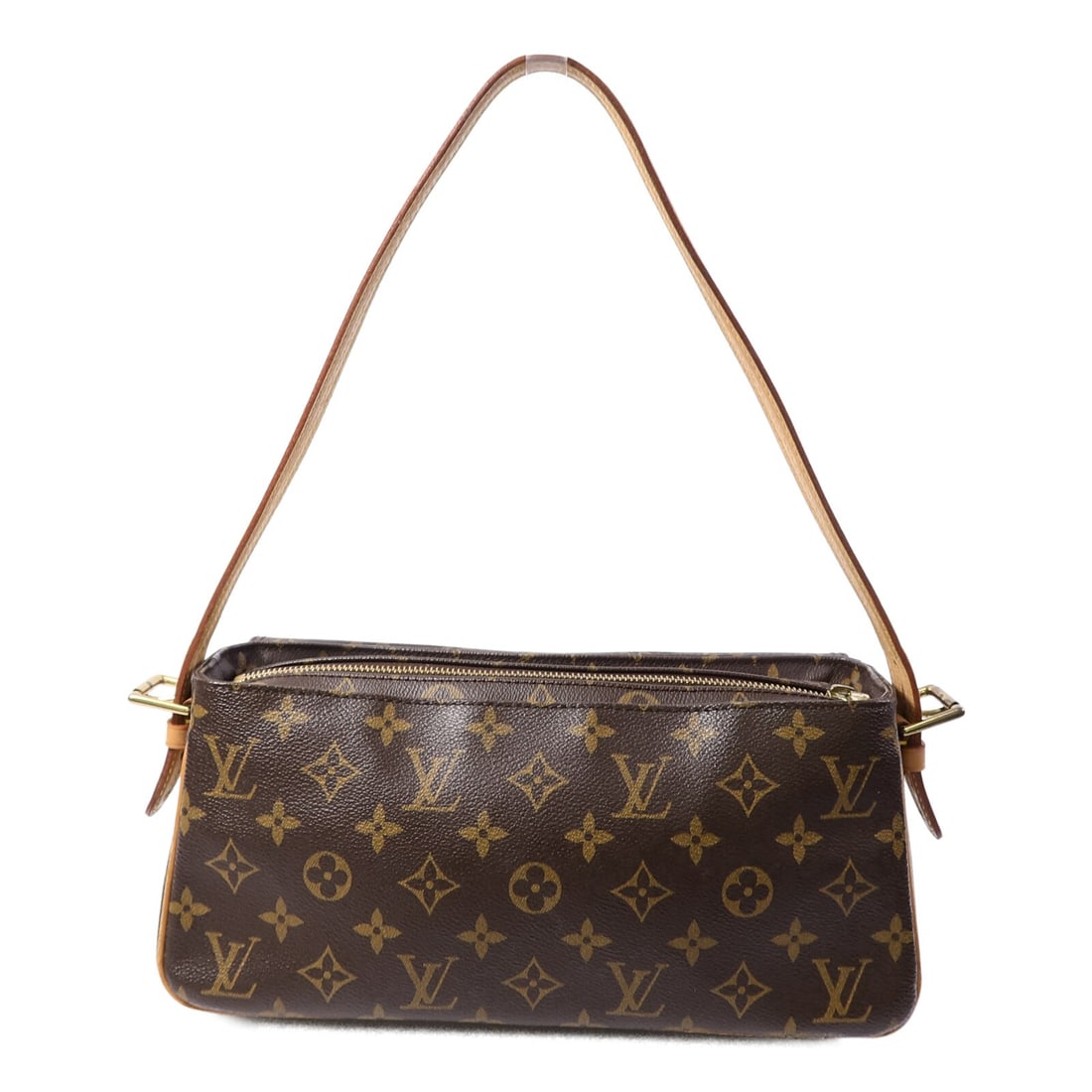 Louis Vuitton Viva Cite MM Monogram Shoulder Bag M51164 Brown: Louis Vuitton Viva Cite MM Monogram Shoulder Bag M51164 Brown This Louis Vuitton Viva Cite MM shoulder bag features the classic monogram pattern in brown PVC coated canvas. Designed for women, it offe