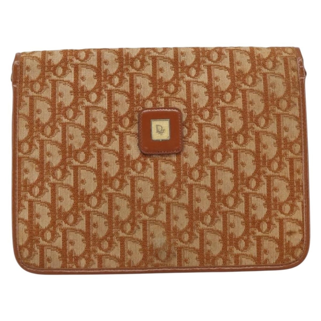 Canvas Shoulder Bag Christian Dior Vintage Trotter Brown: Canvas Shoulder Bag Christian Dior Vintage Trotter Brown This vintage Christian Dior Trotter shoulder bag is crafted from brown canvas with a leather shoulder strap. The bag features metal fittings an