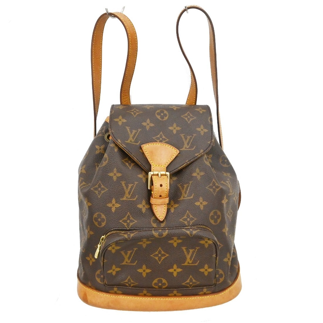 Louis Vuitton Monogram Montsouris MM Brown Backpack: Louis Vuitton Monogram Montsouris MM Brown Backpack This Louis Vuitton Montsouris MM backpack features the iconic Monogram canvas leather exterior with beige shoulder straps and a brown canvas lining.