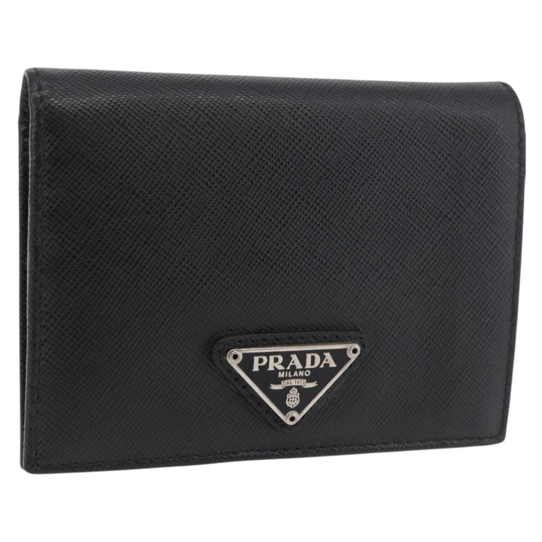 Prada Saffiano Leather Black Gold Wallet (1 of 18)