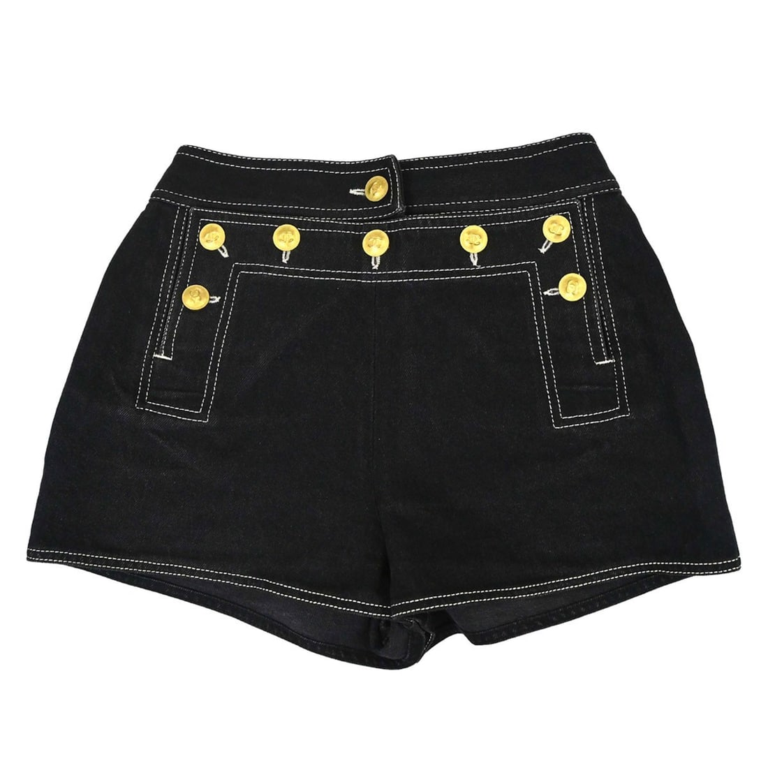 CHANEL Black Denim Women's Short Pants FR 34 (1 of 18)