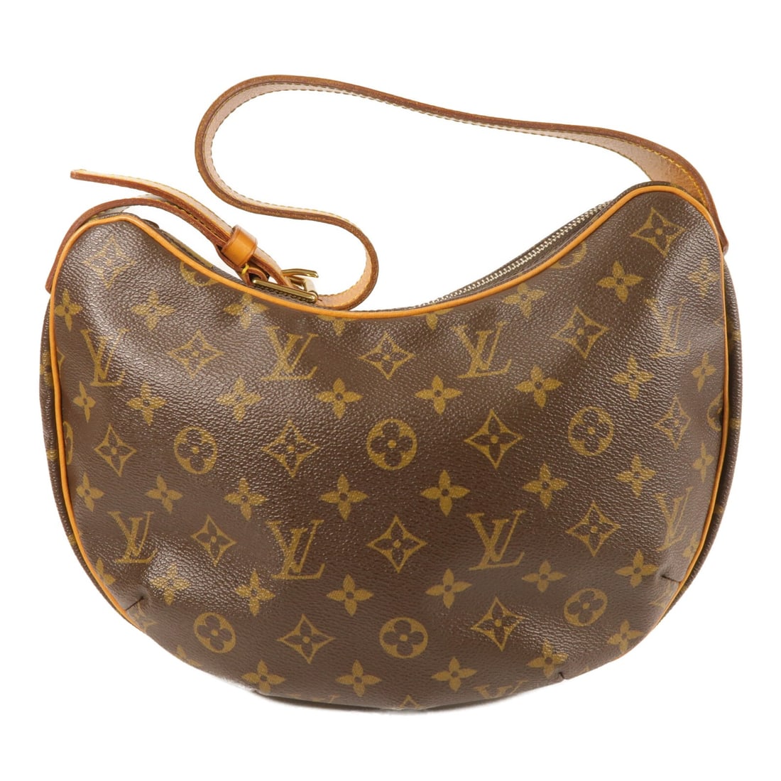 Louis Vuitton Croissant MM Brown Shoulder Bag with Gold Hardware (1 of 11)
