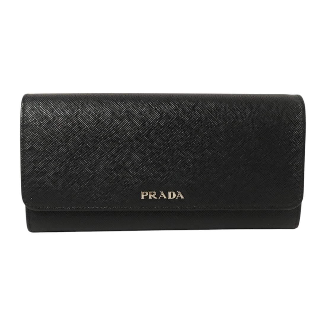 Double Sided Saffiano Leather Long Wallet by Prada Black and Red (1 of 18)