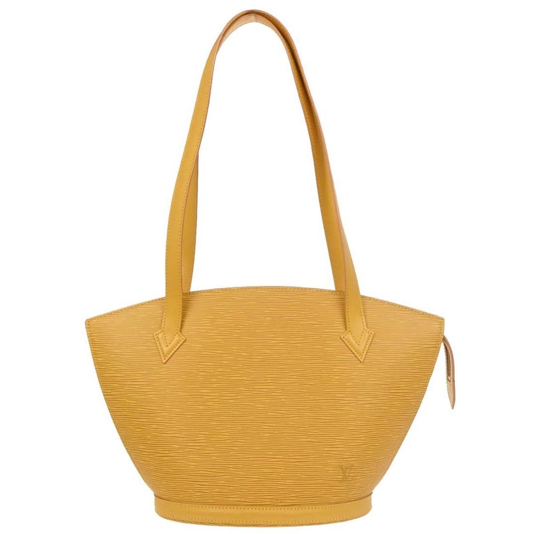 Louis Vuitton Saint Jacques Yellow Epi Leather Tote Bag: Louis Vuitton Saint Jacques Yellow Epi Leather Tote Bag This vintage Louis Vuitton Saint Jacques Poignee tote bag features a striking yellow Epi leather exterior with logo accents and a zip closure. T
